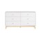 Alaterre Furniture MOD 60"W 6-Drawer Double Dresser AJMD0320WH - alternate 1